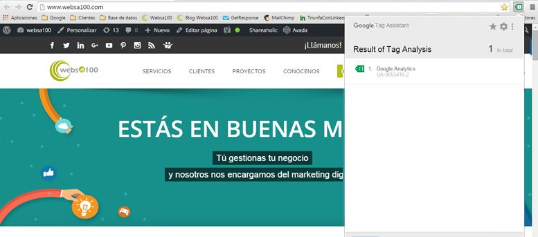 Extensiones de Chrome: Tag Assistant